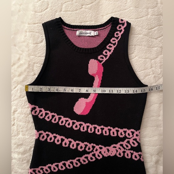 Telephone Dress MADDY- Black/Pink Cotton Mini Dress size S 🔥🔥🔥 - Picture 7 of 9